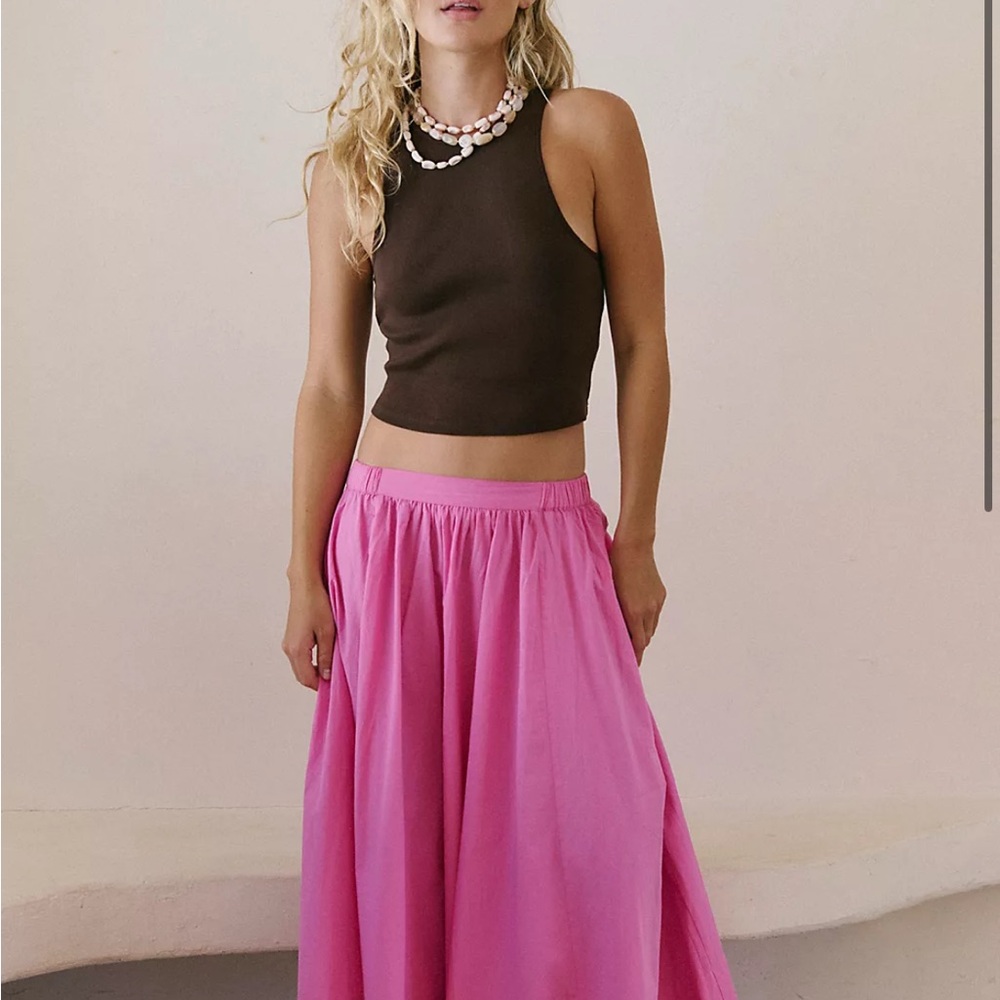 Pink Maxi Skirt
